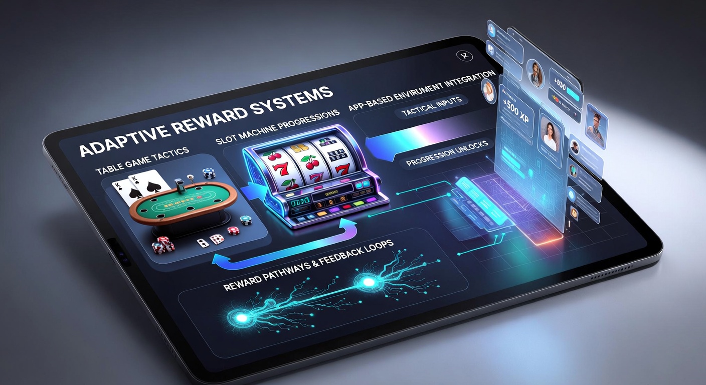 Diagram van beloningskoppelingen tussen tafelspellen en slots in mobiele casino apps