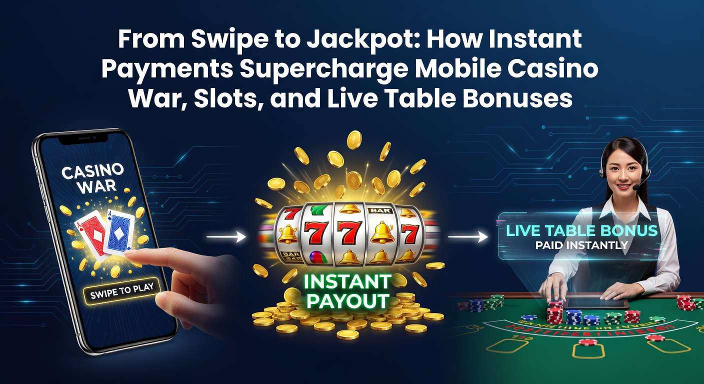 Smartphone met casino-apps en instant betalingsiconen, symboliserend snelle transacties in mobiel gokken