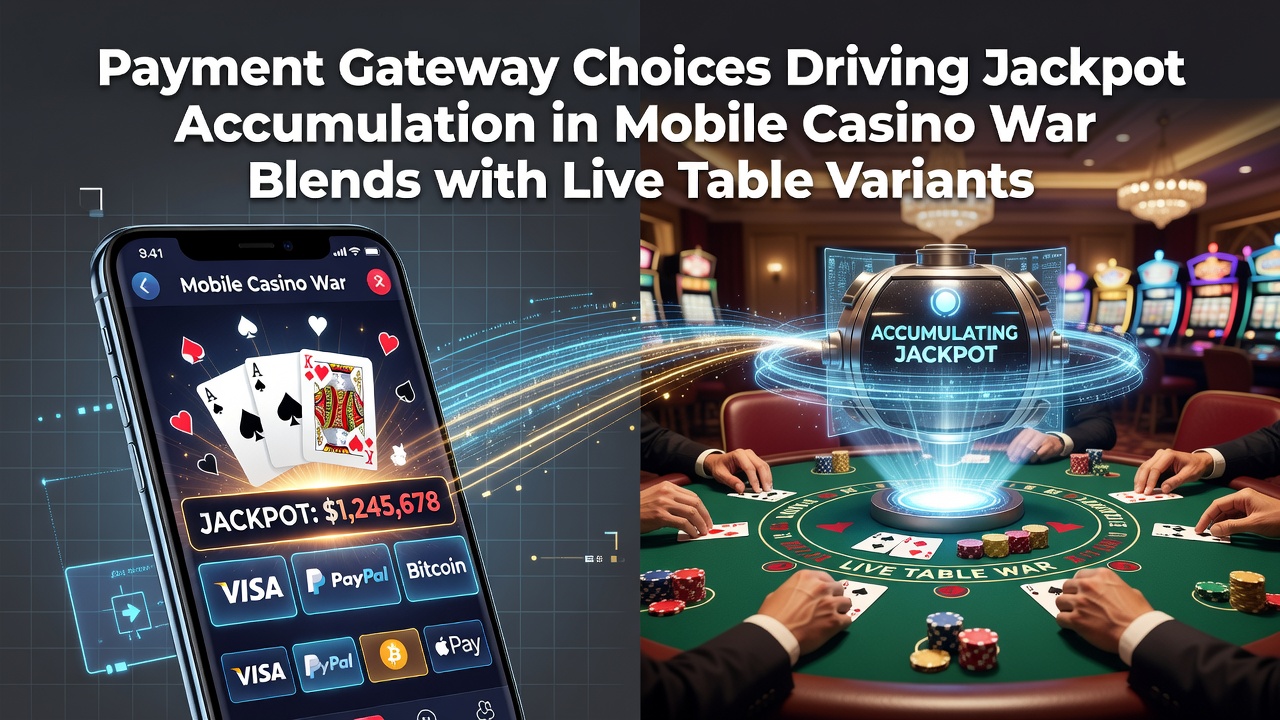 Betalingsgateways die jackpotaccumulatie stimuleren in mobiele Casino War en live tafelspellen