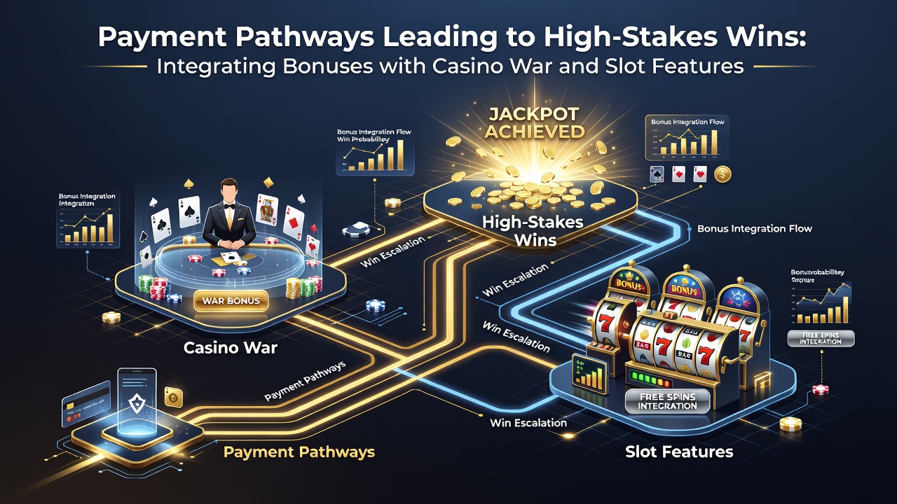 Integratie van bonussen met Casino War en mobiele slots op draagbare apparaten