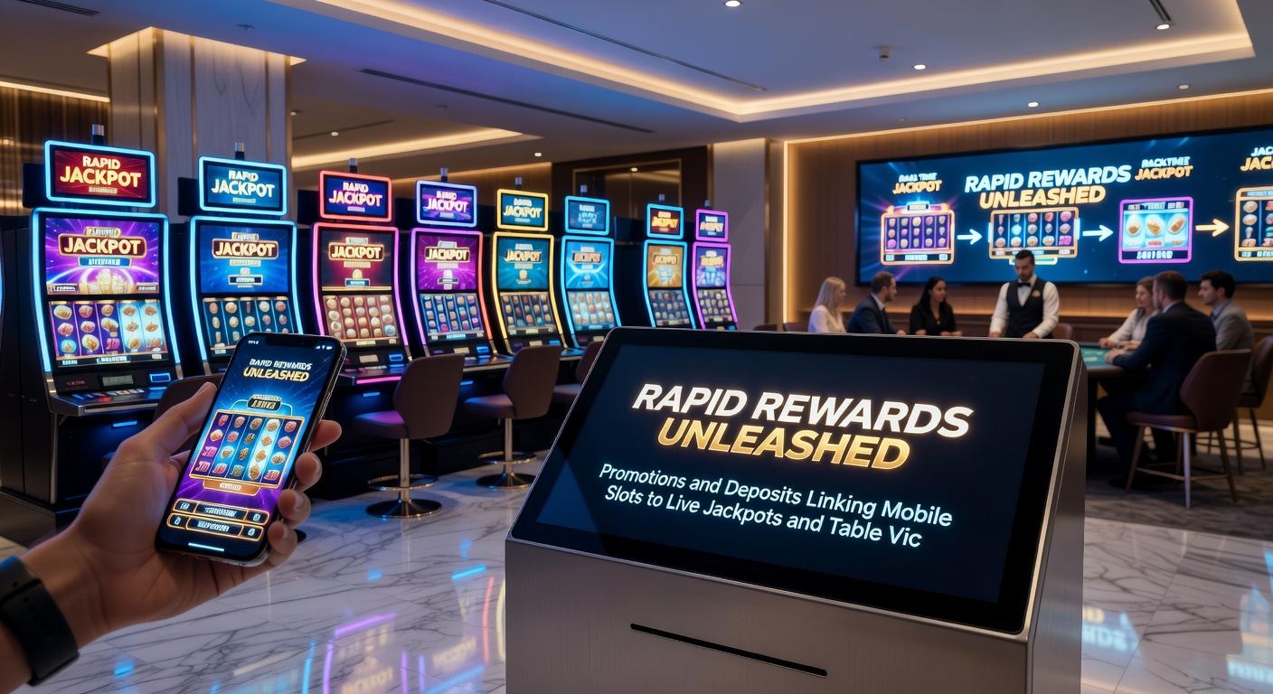Grafiek toont stijging van jackpotwinsten via Rapid Rewards promoties gekoppeld aan mobiele deposits en live tafels