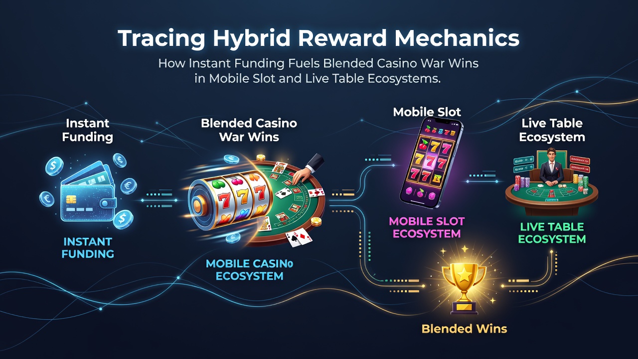 Overzicht van hybride beloningsmechanismen in mobiele casino ecosystemen met Casino War integratie